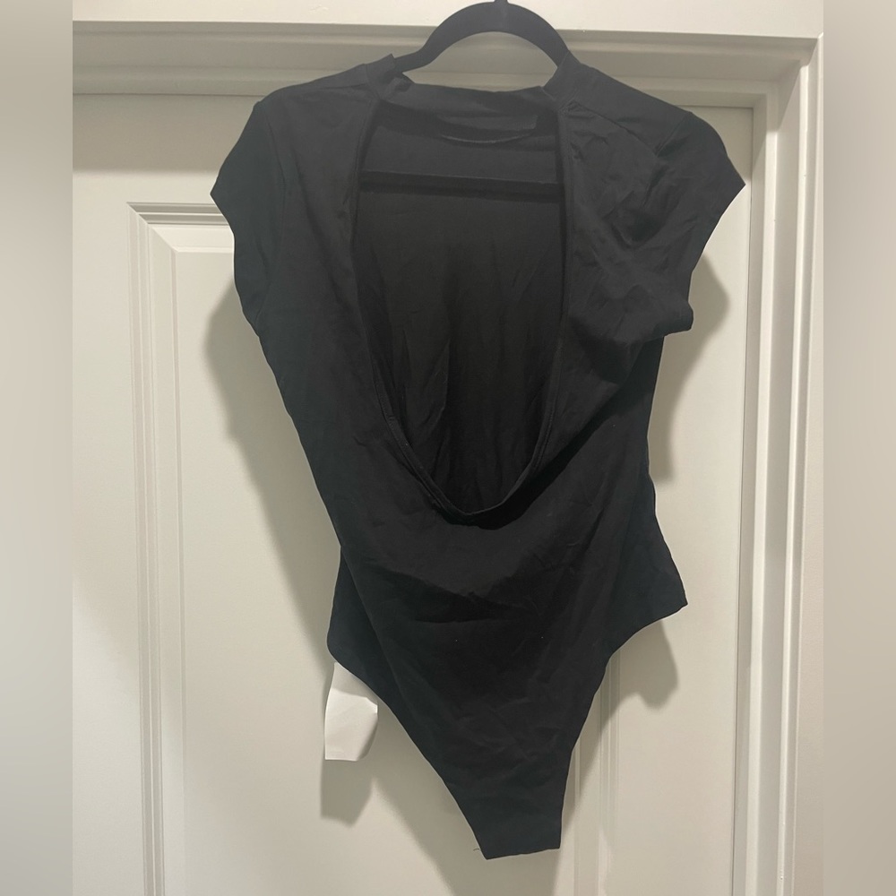 May & Maya XL Black, opened back, body suit